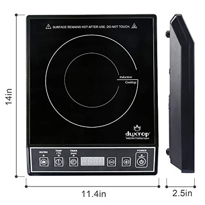 Duxtop 1800W Portable Induction Cooktop Countertop 11.4