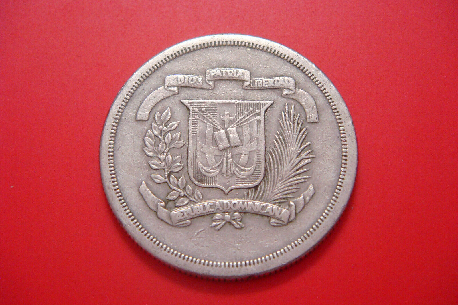 Dominican Republic Copper-Nickel 1978 1/2 Peso  Mintage-296,000 - Fresh Stock Dated February 2026