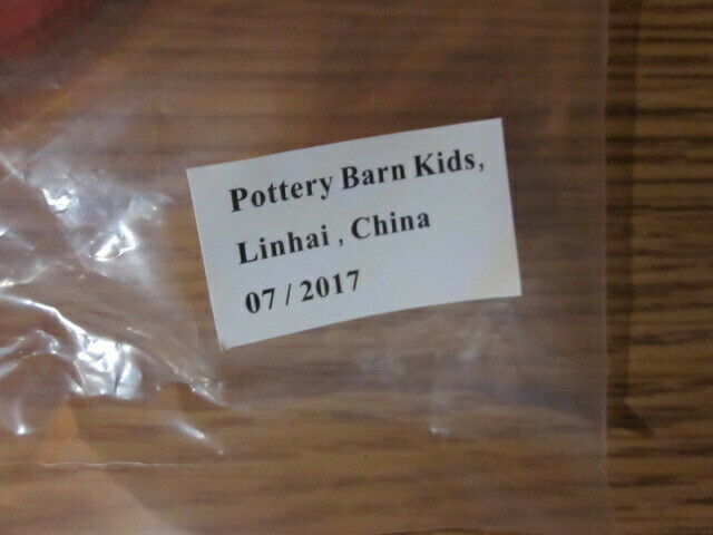 S/4 Pottery Barn Kids Peanuts Woodstock Turkey Thanksgiving Chairbacker NO MONO - Fresh Stock Dated December 2025