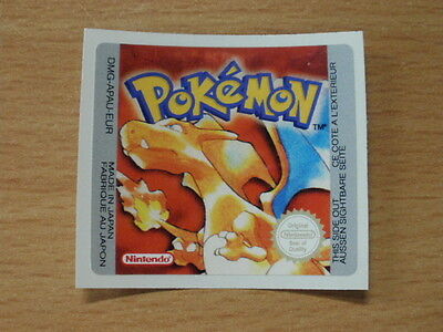 Gameboy Pokemon BlueYellowRed Replacement Label Decal Sticker Nintendo Cartridge - Fresh Stock Dated December 2025