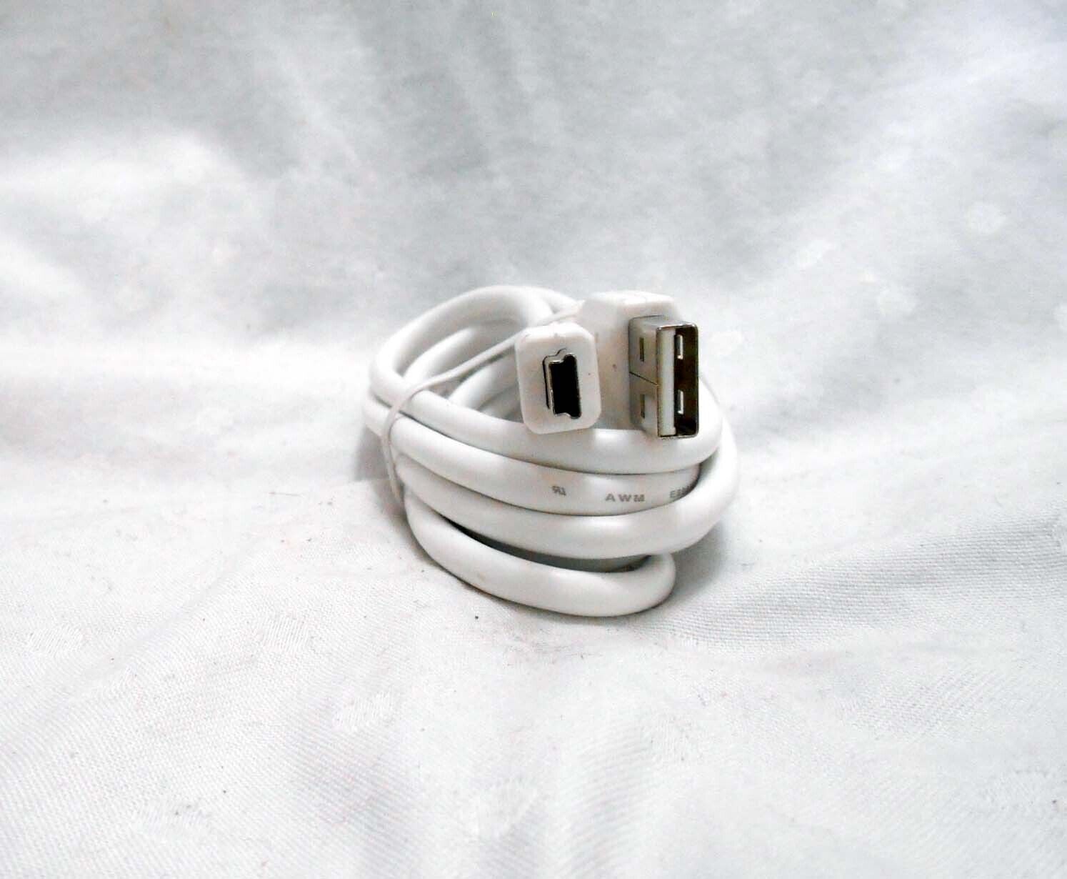 White USB 5pin Mini Sync Data Charge Cable connect Leapfrog to computers 5ft - Fresh Stock Dated February 2026