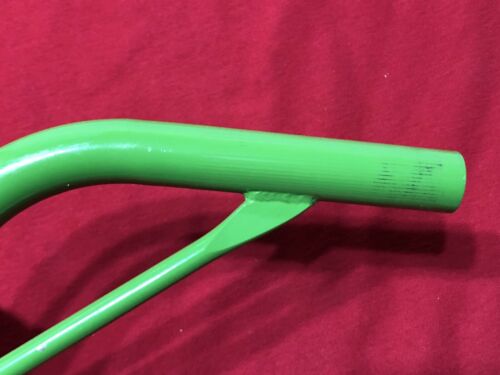 GREEN STAMPED TIOGA BRACED LAY BACK SEAT POST OLD SCHOOL BMX - Fresh Stock Dated December 2025