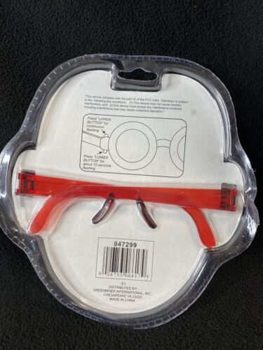 Red Flashing Funky Disco Glasses Viva Glasses Costume, Joke, Gag Gift OSFM New - Fresh Stock Dated February 2026