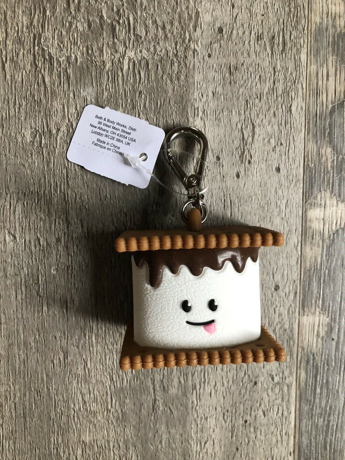 Bath & Body Works S’More PocketBac Dog Clip Hand Sanitizer Holder - Fresh Stock Dated February 2026
