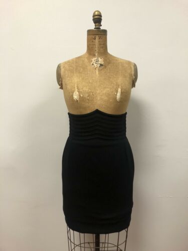 Vintage 1980’s GIANNI VERSACE Black Super High Waisted Skirt Fabulous! - Fresh Stock Dated February 2026