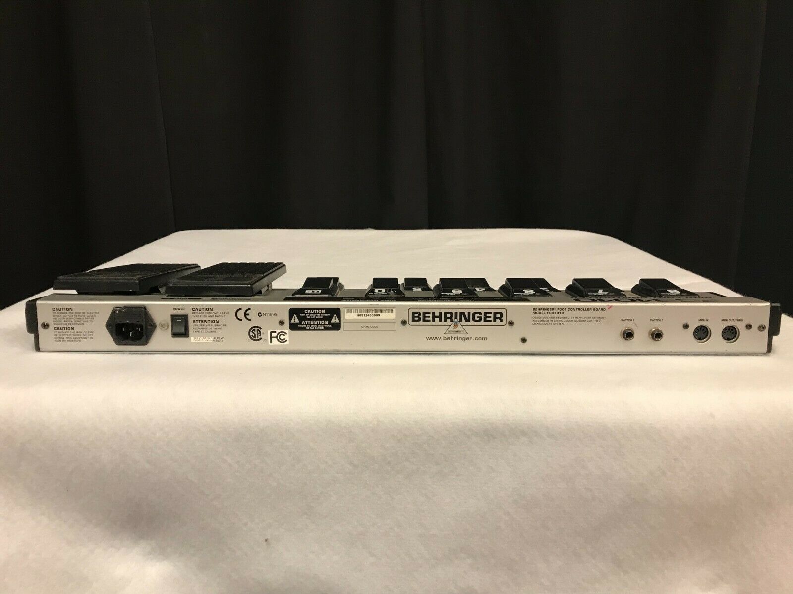 Behringer FCB1010 Ultra-Flexible MIDI Foot Controller - Fresh Stock Dated February 2026