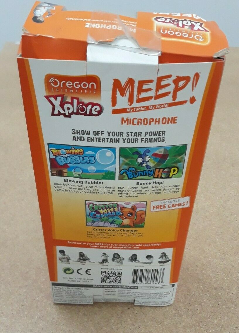 Oregon Scientific Xplore MEEP Microphone For tablet Show Off Your Star Power New - Fresh Stock Dated February 2026