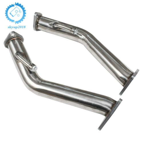 Exhaust Pipes Catless Straight Downpipe Fit For Nissan 370Z Infiniti G37 3.7L V6 - Fresh Stock Dated February 2026