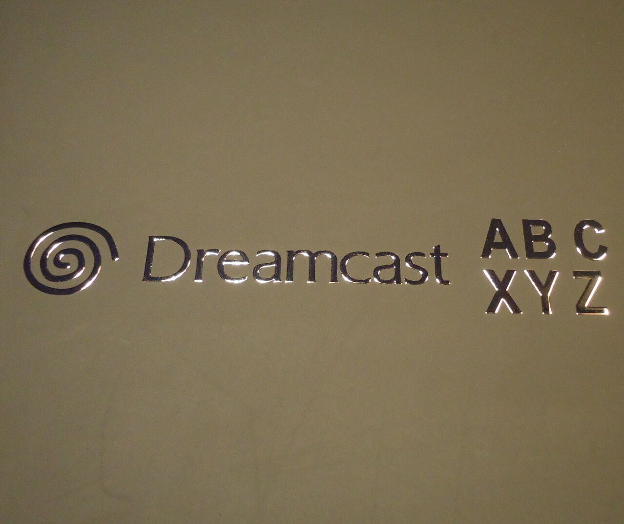 Sega DreamCast Arcade Stick label / Sticker / Badge / Logo 66mm x 13mm [0180b] - Fresh Stock Dated February 2026