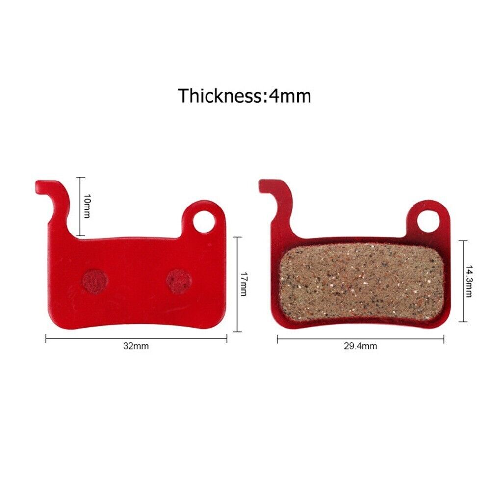 For XTR M975/M966 Disc Brake Pads Pads Red 1 Pair 34g Pair Bicycle Bike - Fresh Stock Dated February 2026