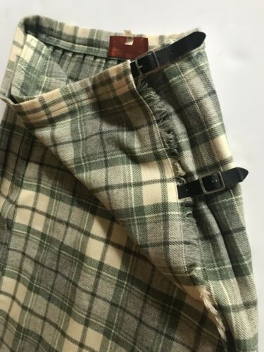 Vintage Scottish Moffat Weavers Wool Plaid Kilt Women's Size 14 - Fresh Stock Dated February 2026