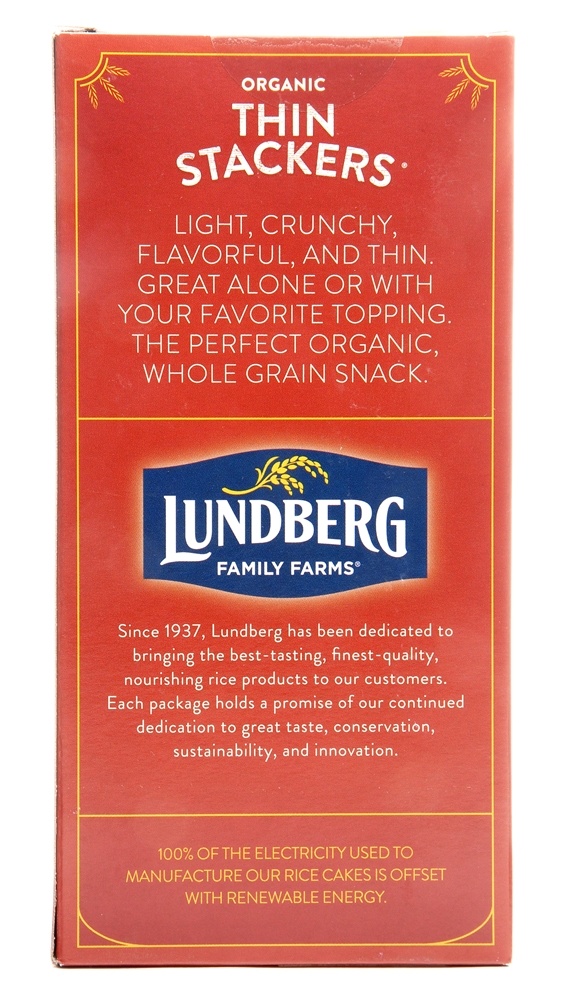 Lundberg - Organic Thin Stackers 5 Grain - 6 oz. - Fresh Stock Dated December 2025