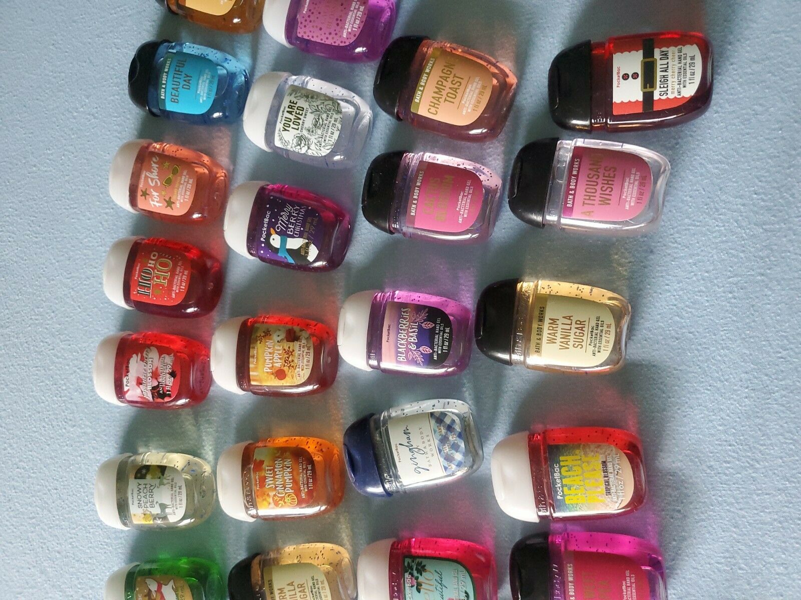 27~NEW POCKETBAC Bath & Body Works LOT Hand Sanitizer Gel With Holders *NEW* - Fresh Stock Dated February 2026