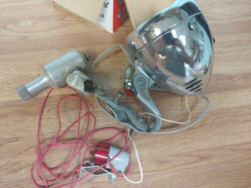 Vintage New Oxford NOS Bicycle Generator light Set w/ Headlight & Tailing SEARS - Fresh Stock Dated December 2025