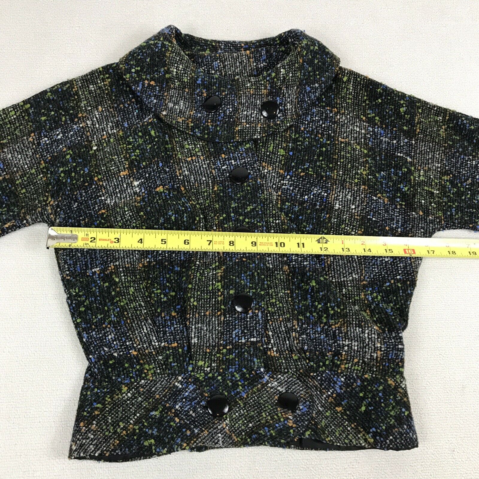 Vintage 50s Wool Plaid Skirt Jacket 25