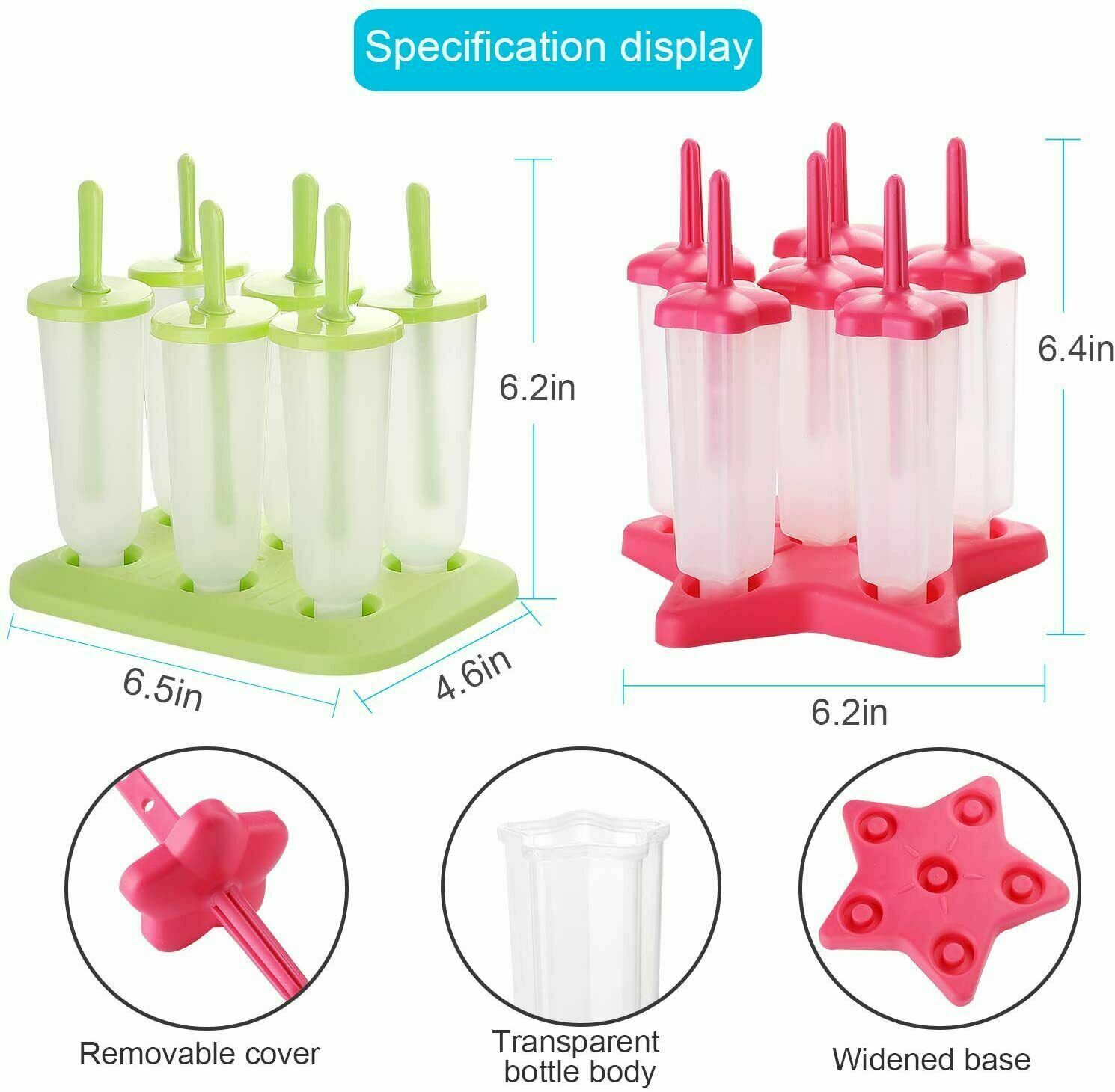 Popsicle Molds Set - Fresh Stock Dated December 2025