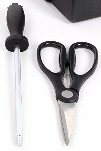 Professional Knife Block Set Chef Kitchen Knives Cutlery Sharp Scissors Fork - Fresh Stock Dated January 2026