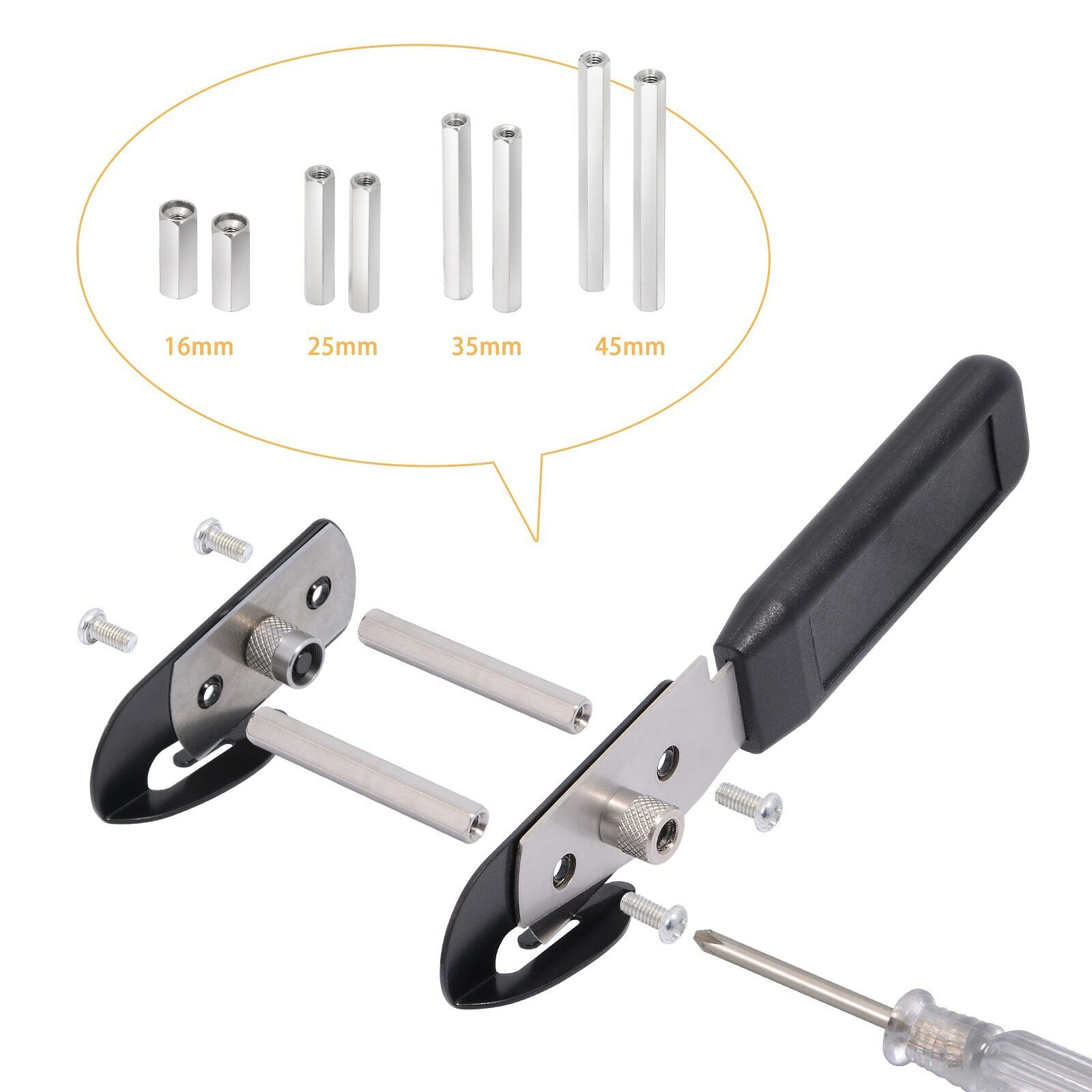 Double Head Back-Slitter Cutter w/ 4Pair Width Screws Vinyl Sticker Cutting Tool - Fresh Stock Dated February 2026