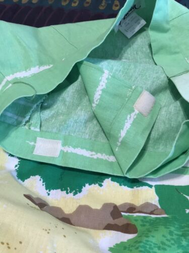 Vintage 1970s Womens Malia Honolulu Green Hawaiian Island A-Line Wrap skirt - M - Fresh Stock Dated February 2026