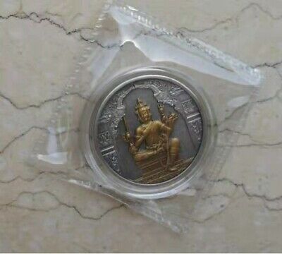 China Thailand 28mm antiqued Copper Medal - Buddha - Fresh Stock Dated February 2026