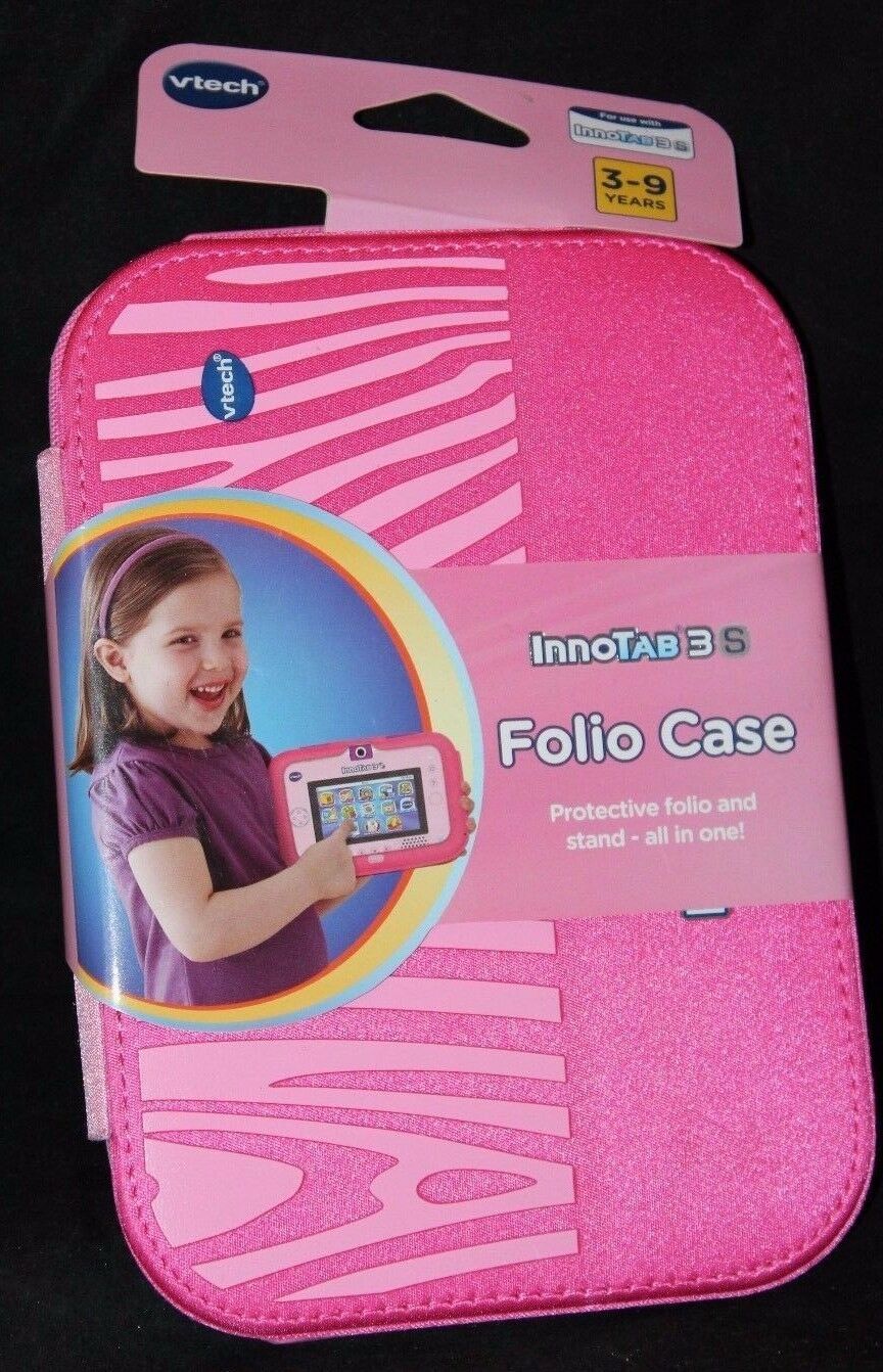 Vtech InnoTAB 3 S 3S Folio Case Pink Model# 80-214050 - Fresh Stock Dated February 2026
