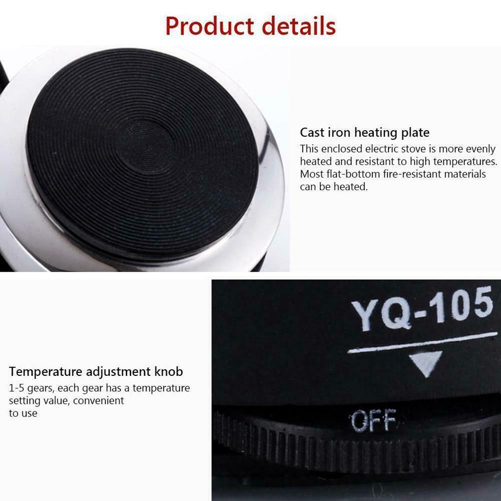 Mini Electric Stove Hot Plates Kitchen Portable 220V 50 HZ 500W N5W3 - Fresh Stock Dated February 2026