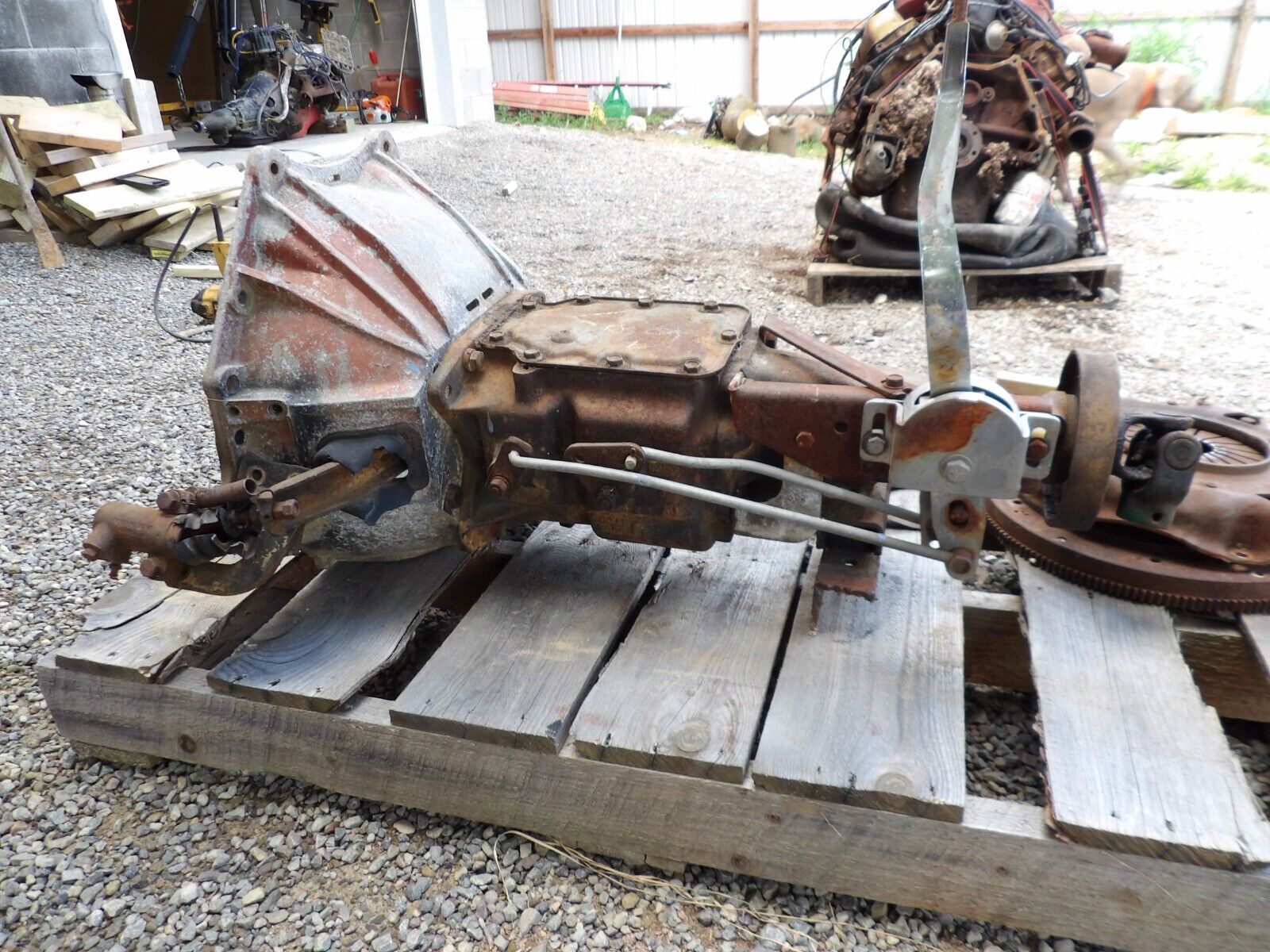 RARE 350 455 OLDS 442 DEARBORN 3 SPEED MANUAL TRANSMISSION FOMOCO + BELL +SHIFT - Fresh Stock Dated February 2026