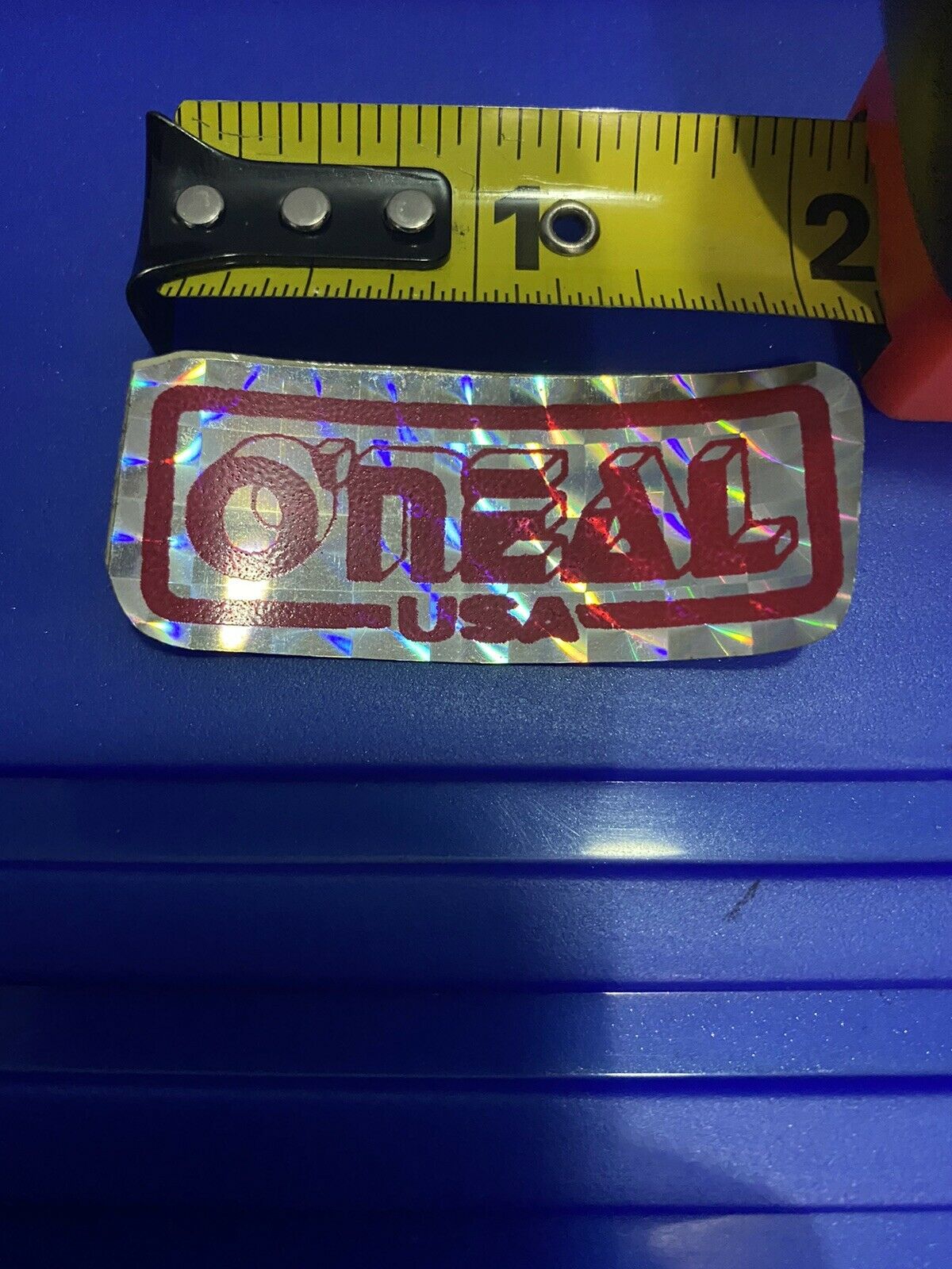 Old School Nos 80’s Oneal Bmx Mx Sticker Prism Skateboard Red Moto - Fresh Stock Dated December 2025