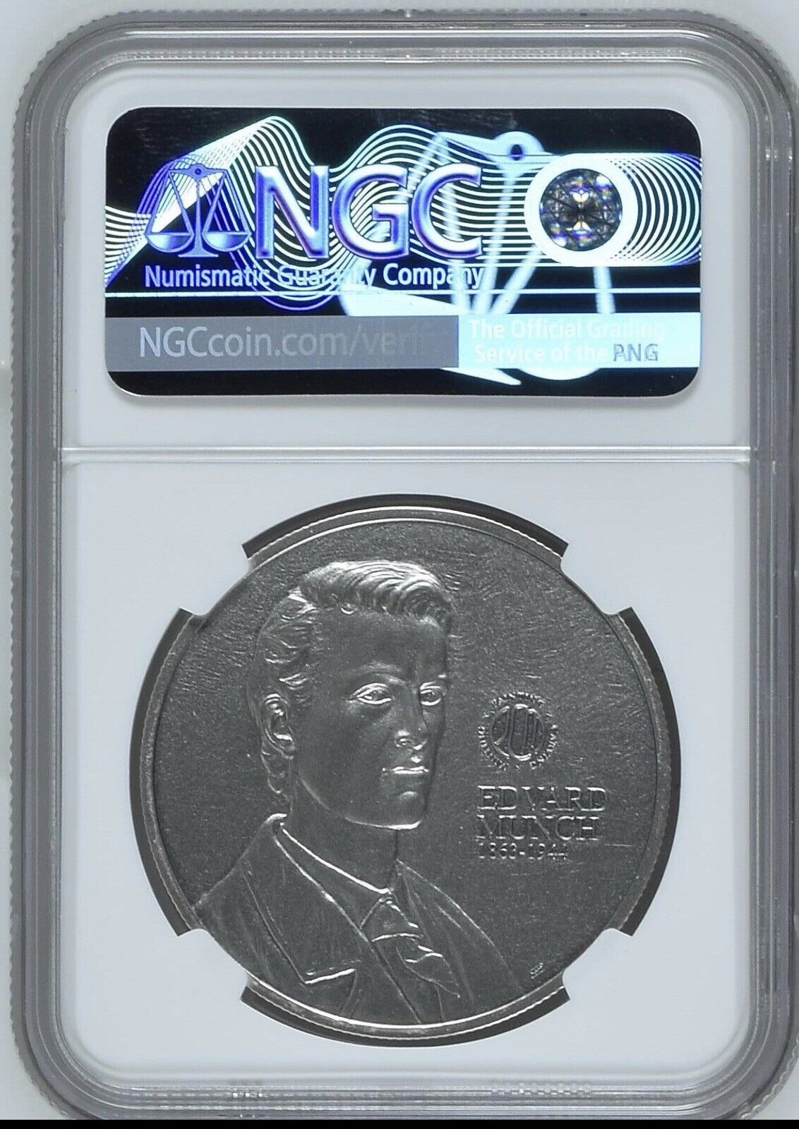 NGC PF70 FR 2022 THE SCREAM Edvard Munch 1oz Silver Medal Colorized COA - Fresh Stock Dated February 2026