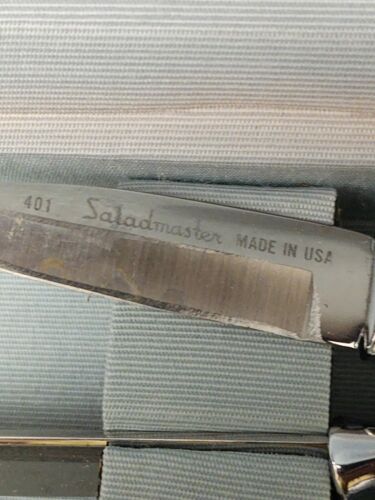 Set 8 Saladmaster Cutlery 400/401 Stainless Steak Knives w/ Fitted Display Case - Fresh Stock Dated December 2025