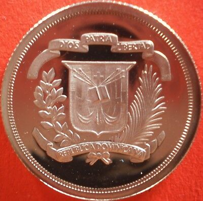 DOMINICAN REPUBLIC 25 CENTAVOS 1981 PROOF Dominicana Dominikanische Dominicaine - Fresh Stock Dated December 2025