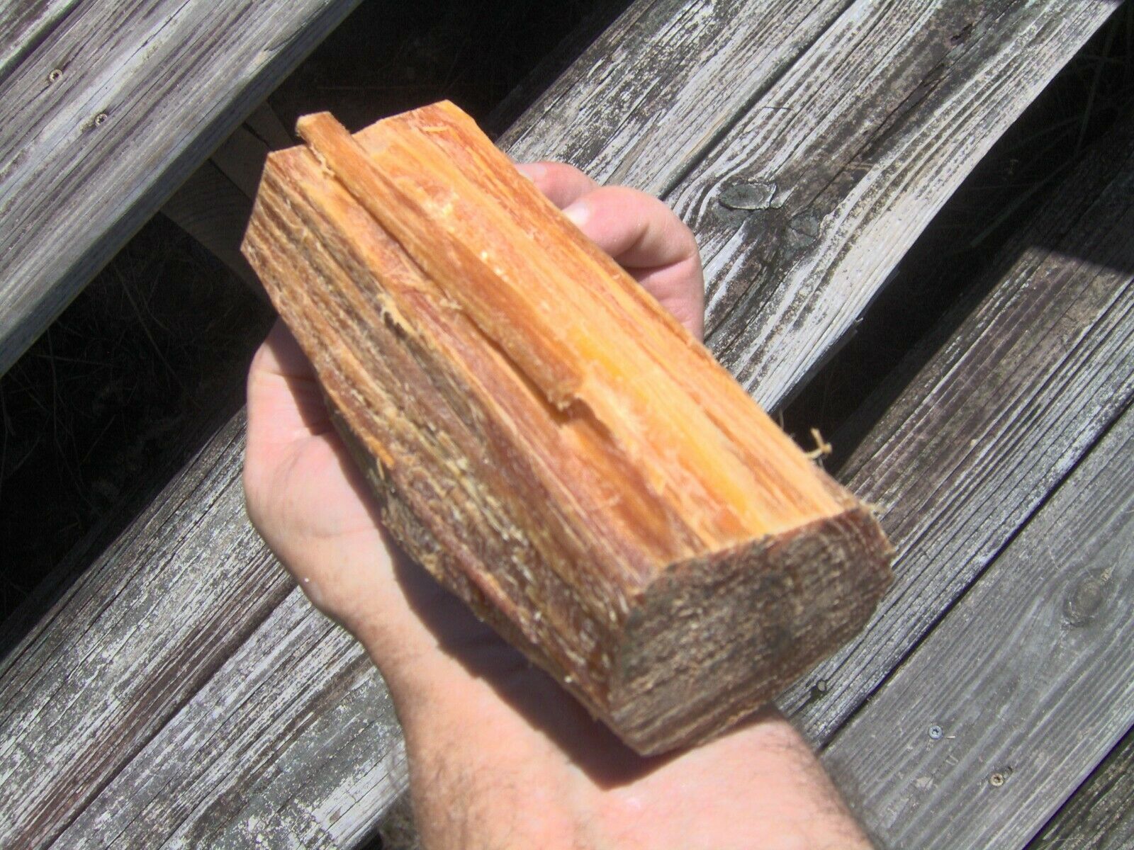 Fat Lighter Fatwood Blocks 1 Lb. Mail Wt. Kindling Fire Starters Wood # 1 Tinder - Fresh Stock Dated December 2025