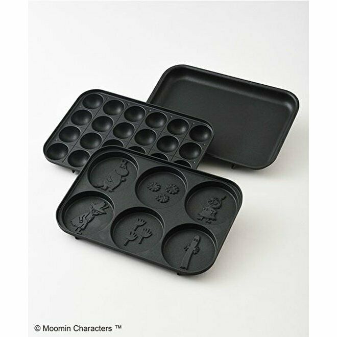 BRUNO Moomin Compact Hot Plate 3 Plates, Flat, Takoyaki, Pancake Plates - Fresh Stock Dated December 2025