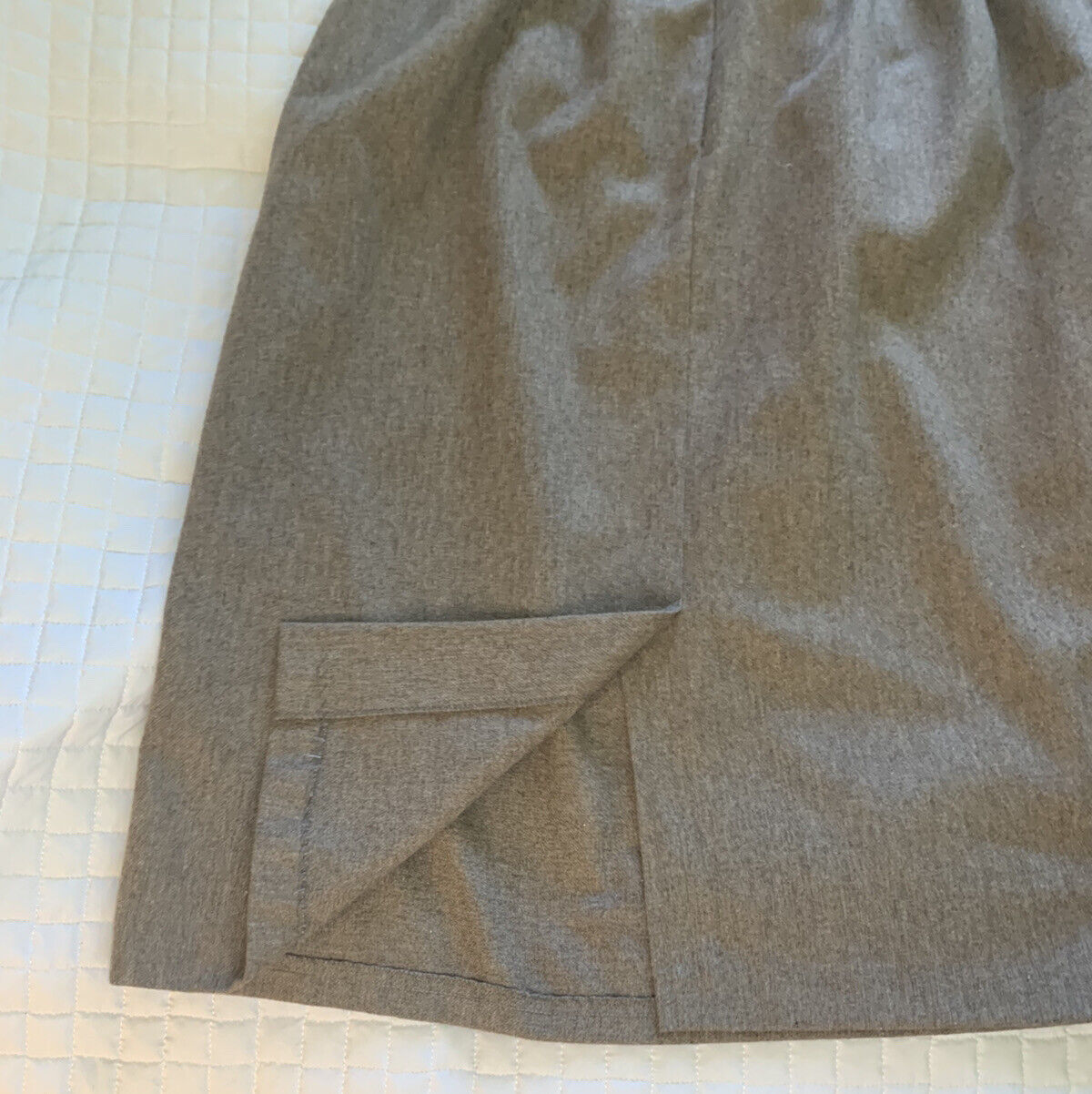Vintage Ms Russ Wool Brown Lined Skirt 30