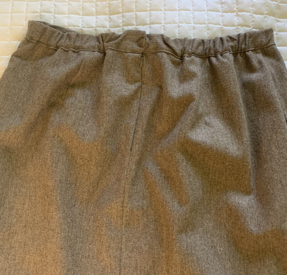 Vintage Ms Russ Wool Brown Lined Skirt 30