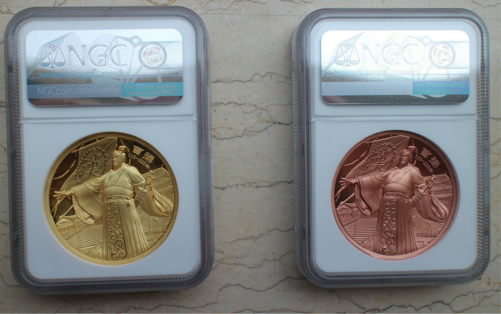 4 x Pcs NGC PF70 2020 China Medals - Peking Opera Series - Cao Cao (FR) - Fresh Stock Dated February 2026
