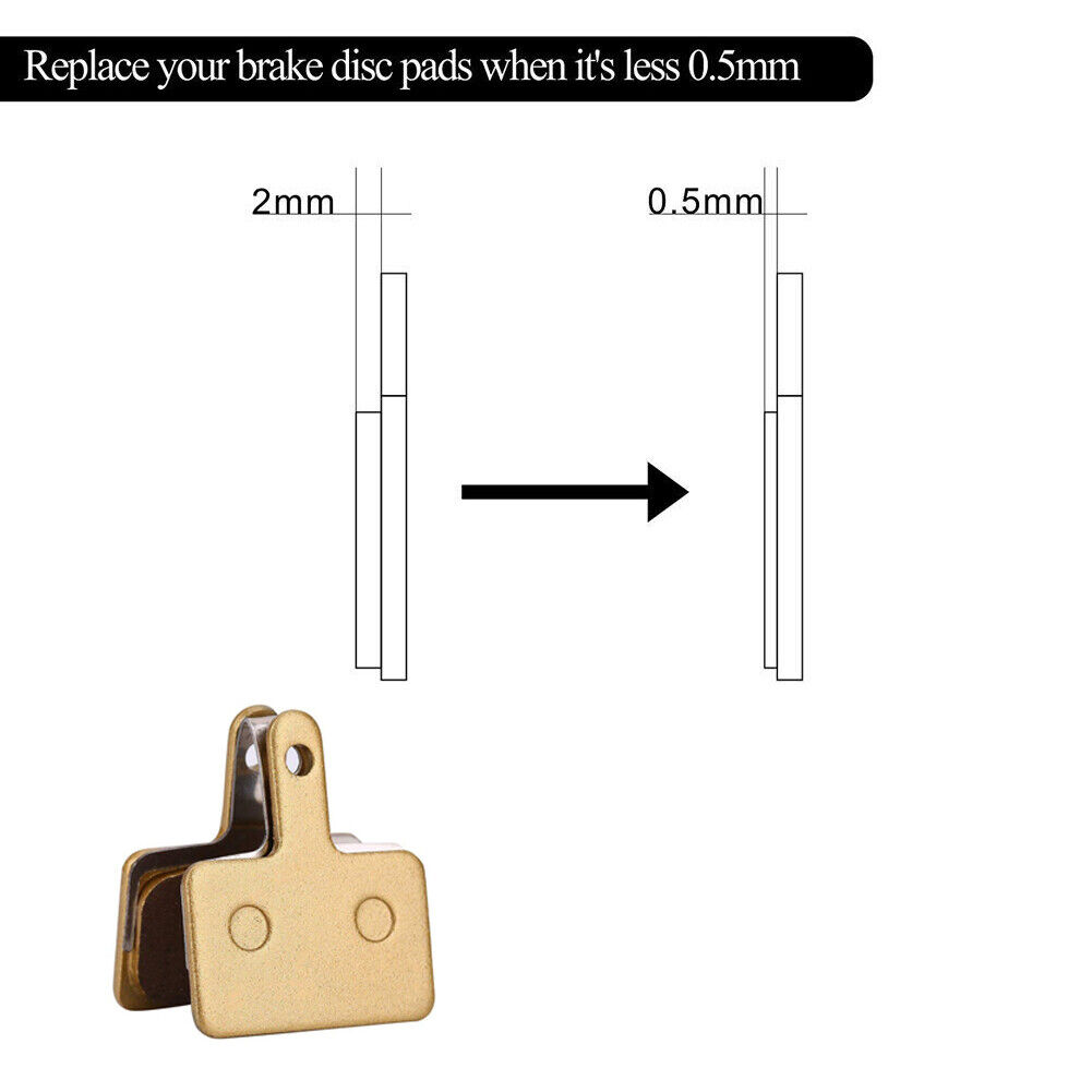 Metal Bicycle Disc Brake Pads for Shimano Tektro Orion B01S M315 M395 - 2 Pairs - Fresh Stock Dated February 2026