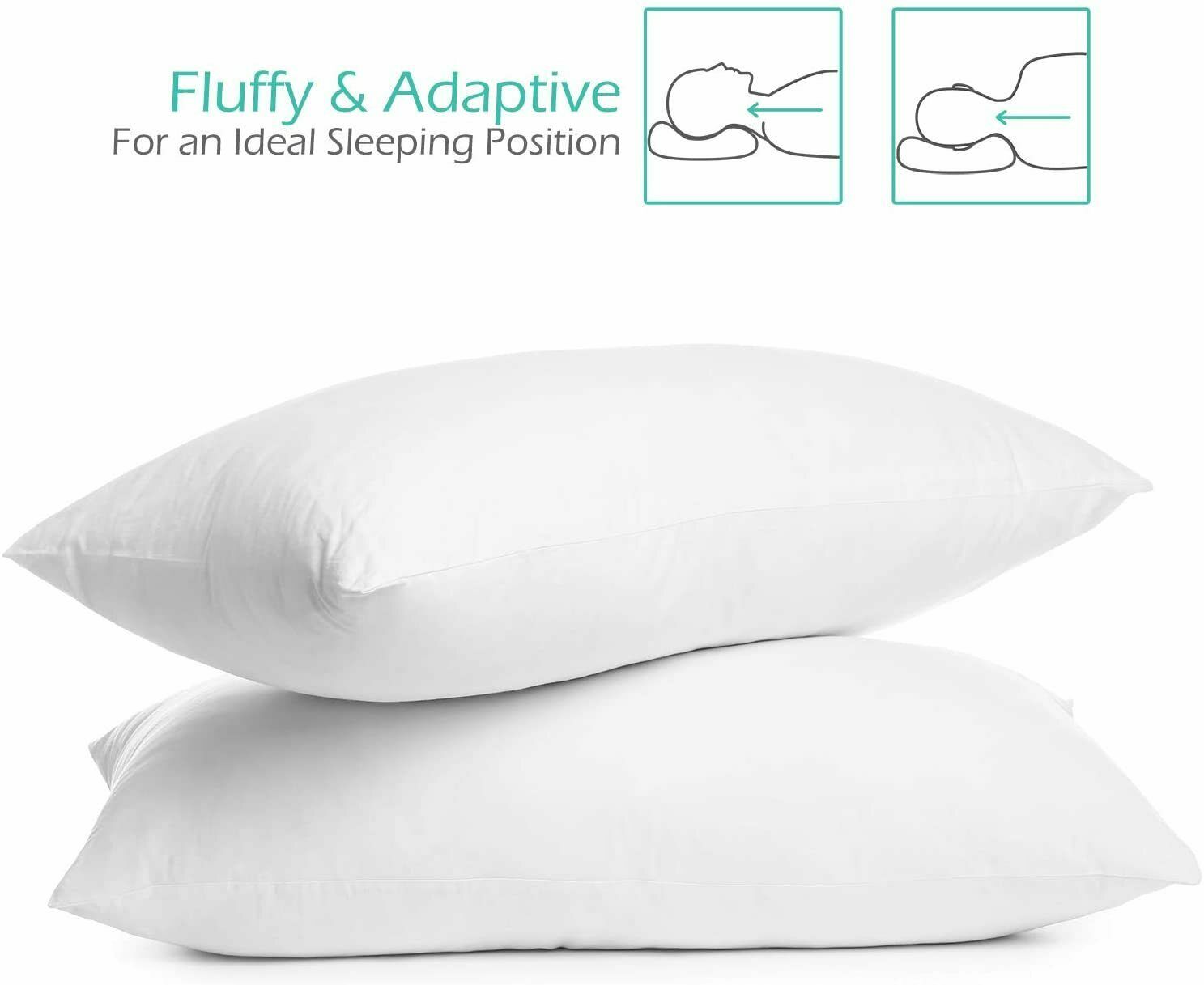 Toddler Pillow for Sleeping Hypoallergenic Cotton Cover Machine Washable - Fresh Stock Dated December 2025