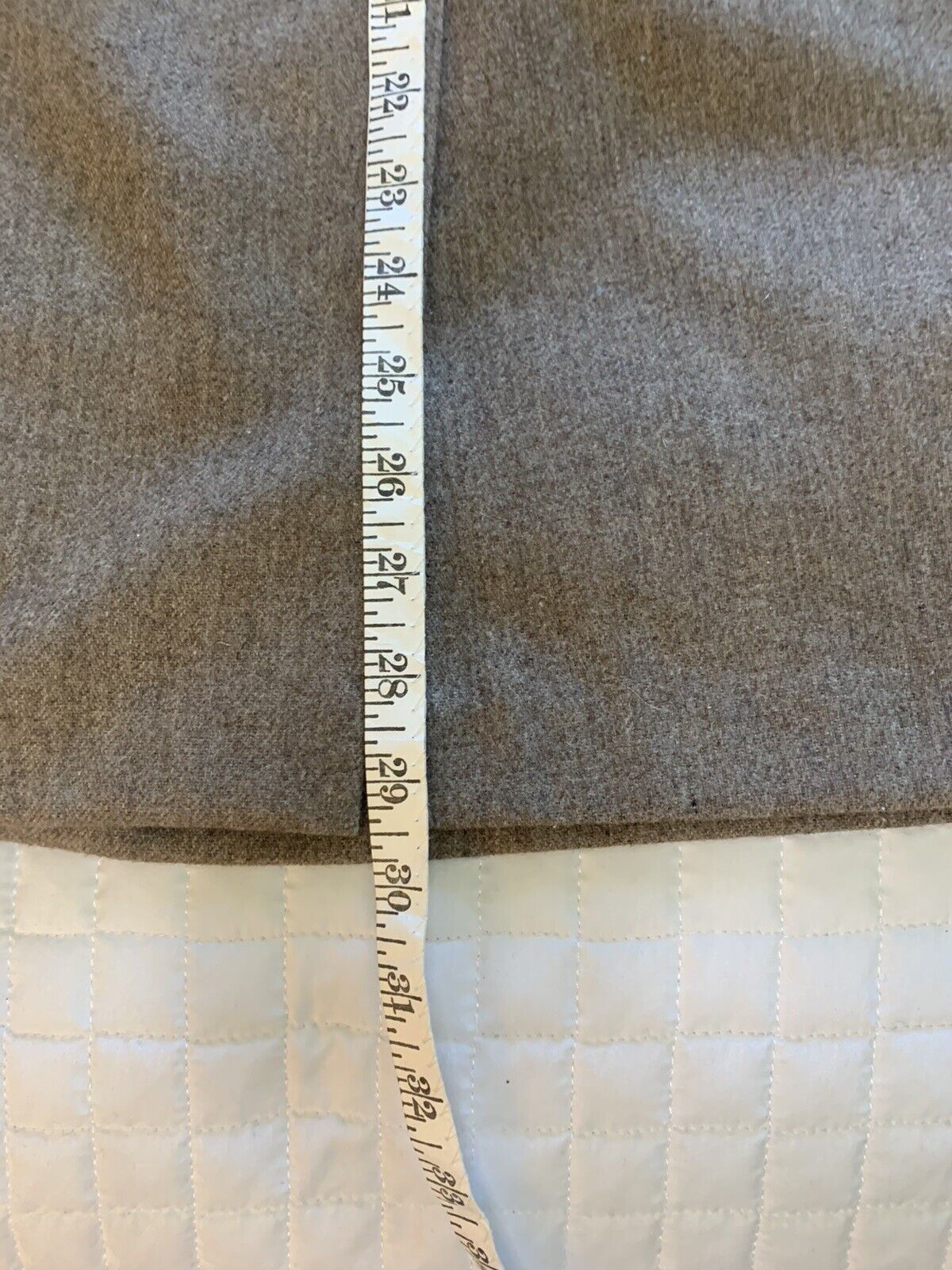 Vintage Ms Russ Wool Brown Lined Skirt 30