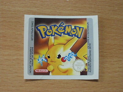Gameboy Pokemon BlueYellowRed Replacement Label Decal Sticker Nintendo Cartridge - Fresh Stock Dated December 2025