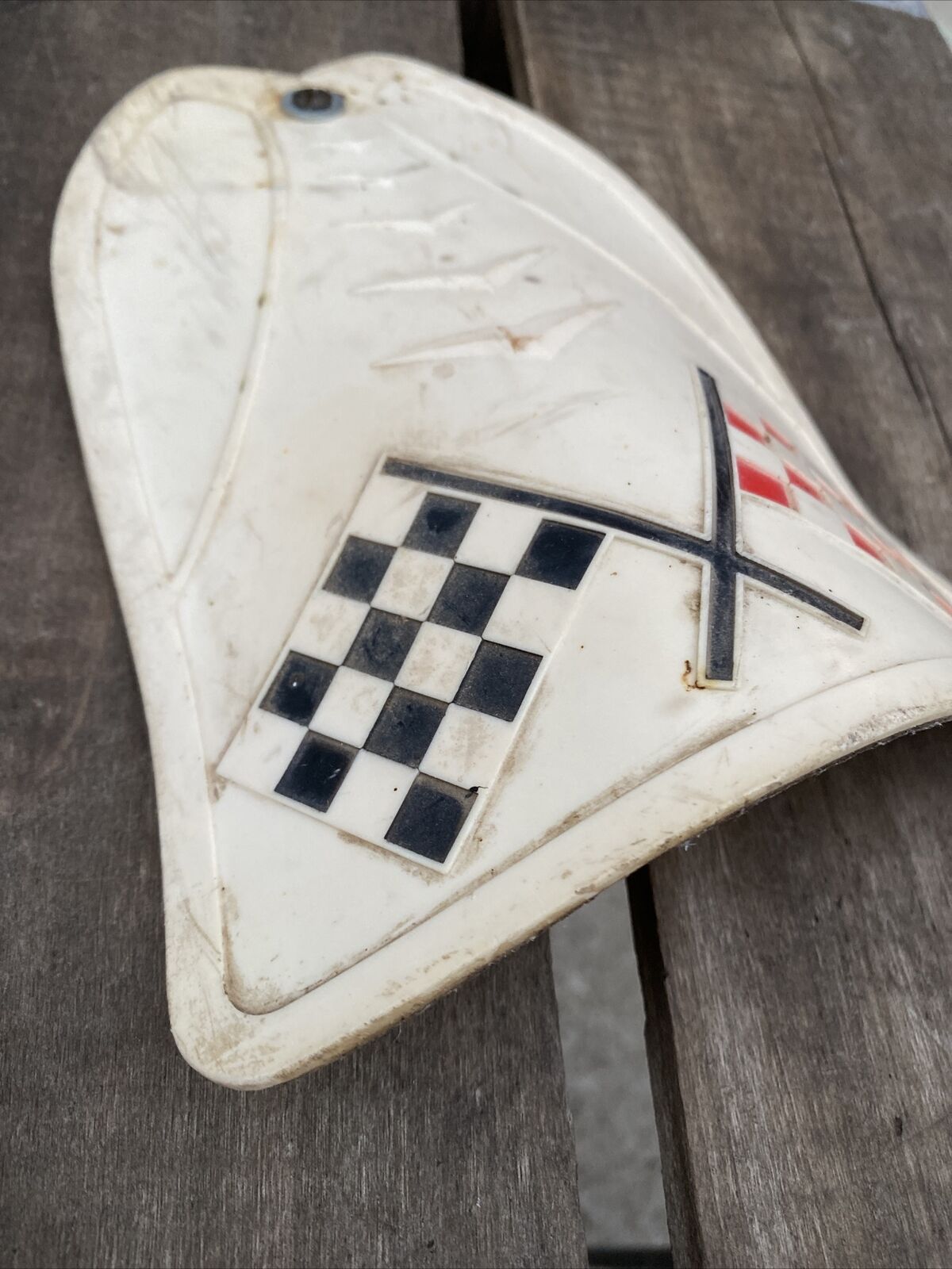 Vintage Bicycle Mud Flap Checkered Flags Racer Bike Moto Schwinn AMF - Fresh Stock Dated February 2026