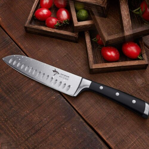 Santoku knife MAD SHARK professional 7 inches restaurants Kitchen Cutlery Japan - Fresh Stock Dated December 2025