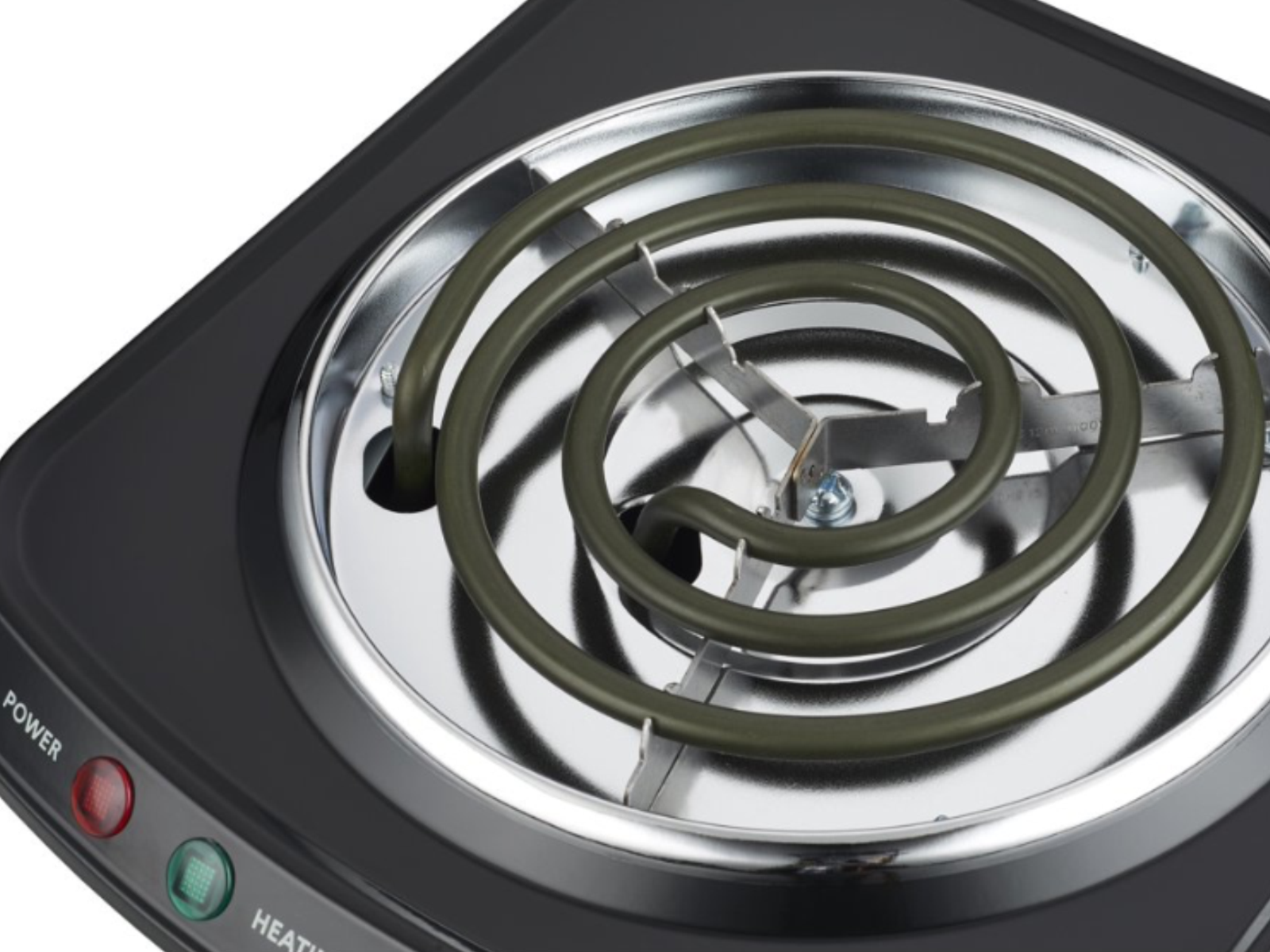 Mainstays Black Single Burner with Adjustable Temperature Control in BOX - Fresh Stock Dated February 2026