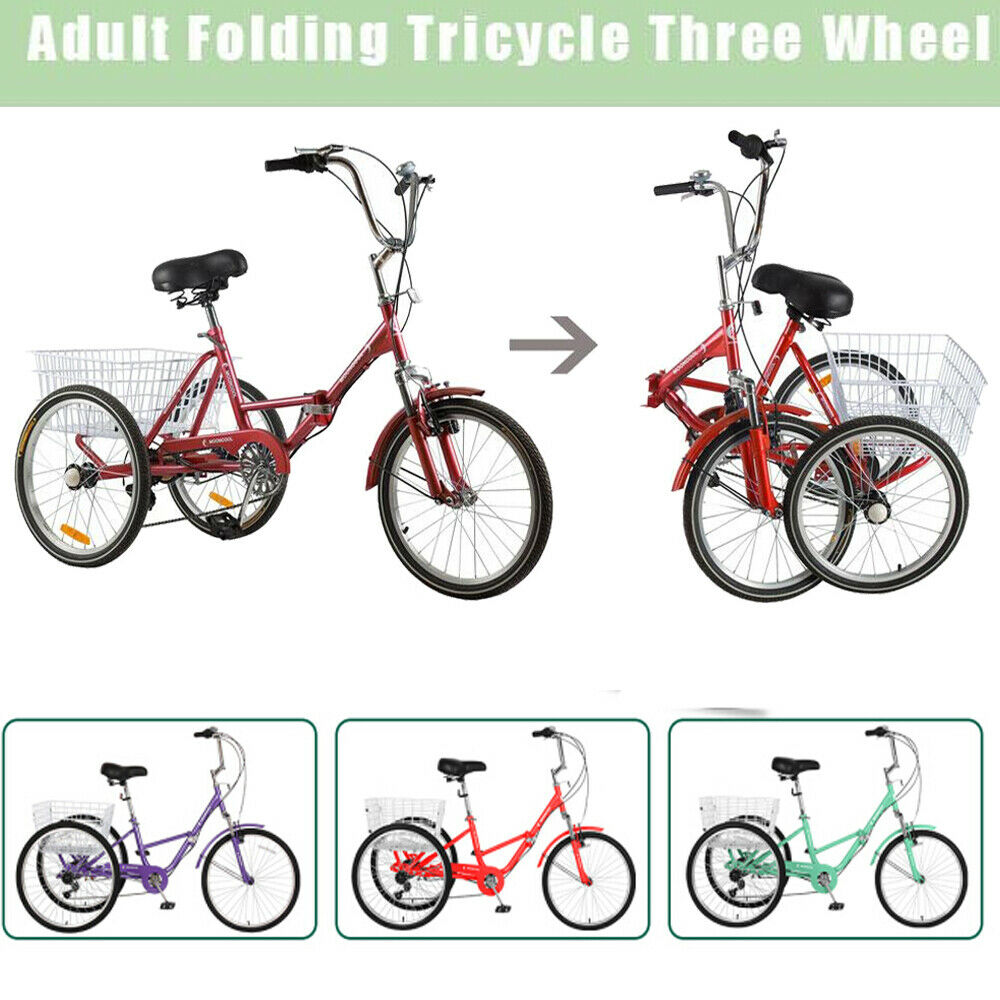 Adult Folding Tricycles 20/24/26