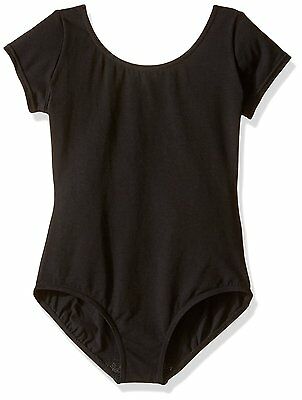 NEW Capezio Little Girls' Classic Short Sleeve Leotard, Black,Toddler (2-4) - Fresh Stock Dated December 2025