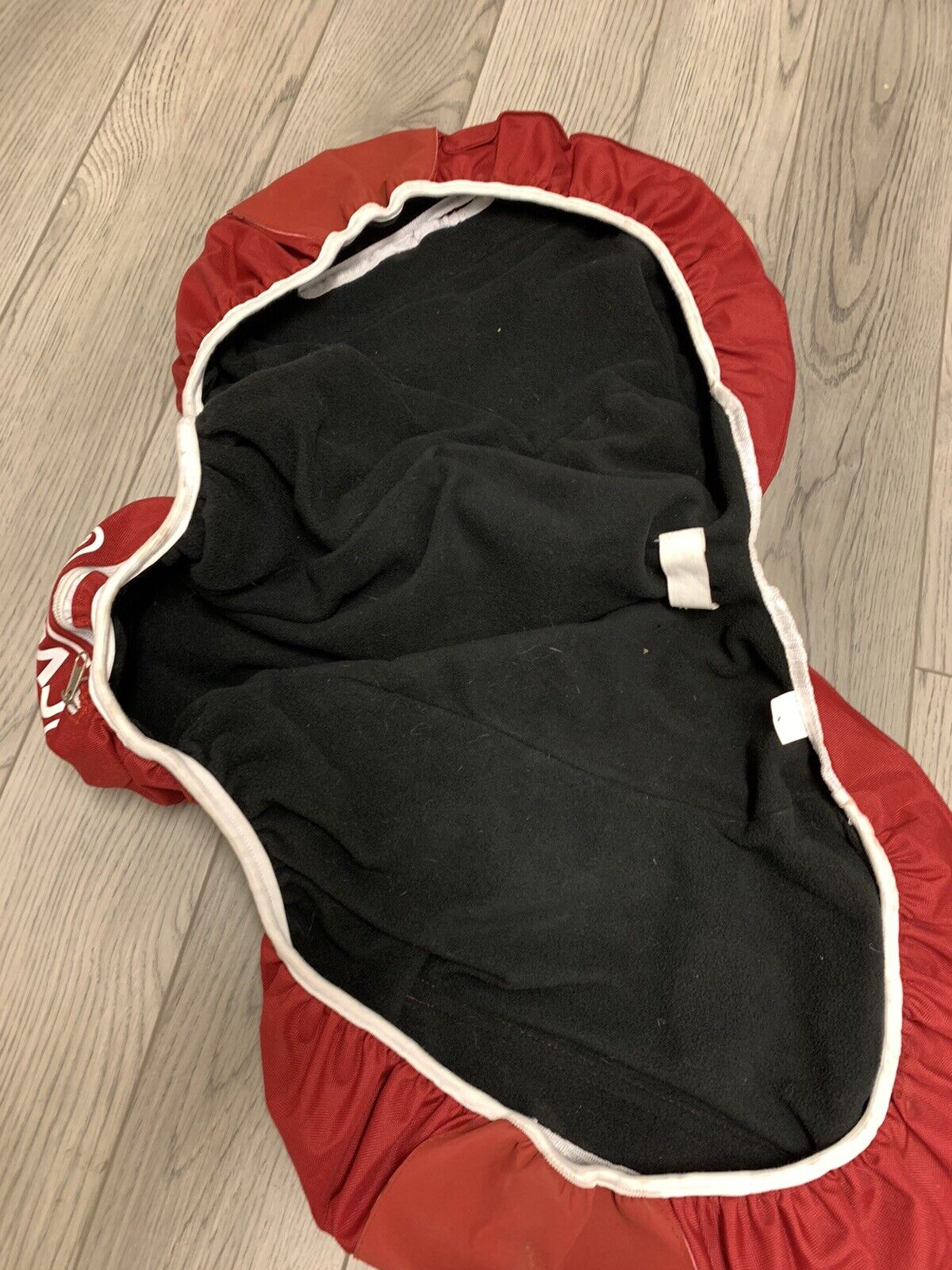 CWD saddle cover - small, red, fleece lined - Fresh Stock Dated December 2025