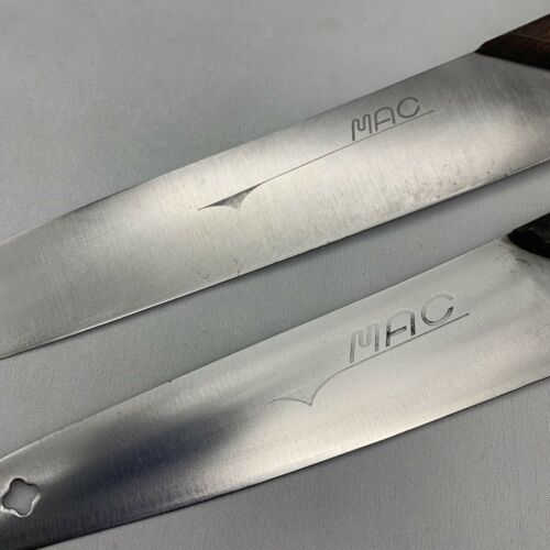 Damaged Lot of Two Japanese Chef's Kitchen Knives  MAC From Japan ST447 - Fresh Stock Dated December 2025