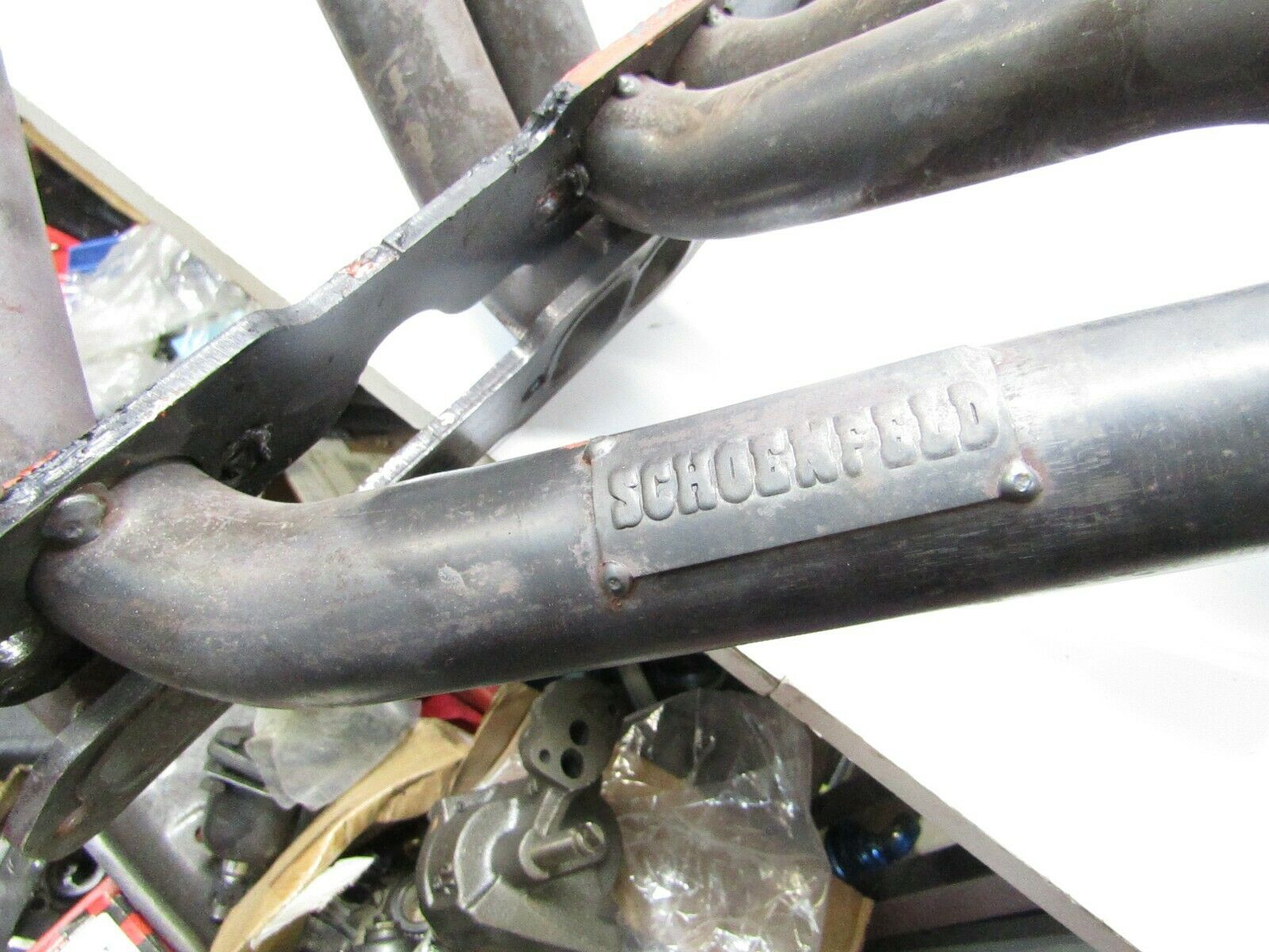 SCHOENFELD SB CHEVY CRATE HEADERS UMP IMCA WISSOTA USMTS DIRT MODIFIED SHAW - Fresh Stock Dated February 2026