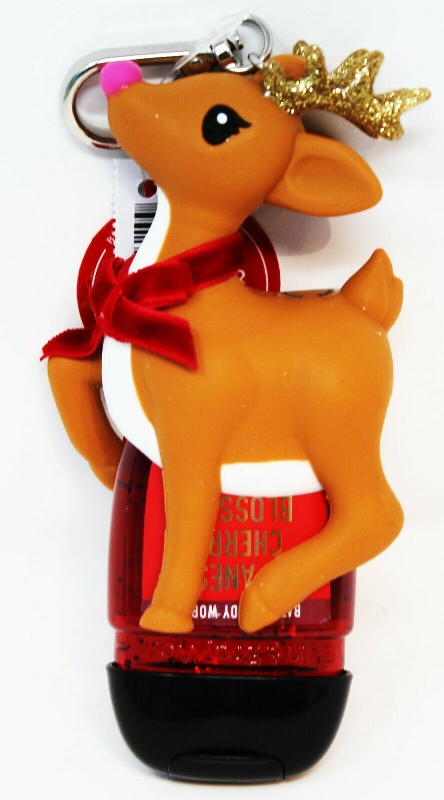 Bath & Body Works Pocketbac Hand Sanitizer Anti Bac Gel RUDOLPH REINDEER RED NOS - Fresh Stock Dated December 2025
