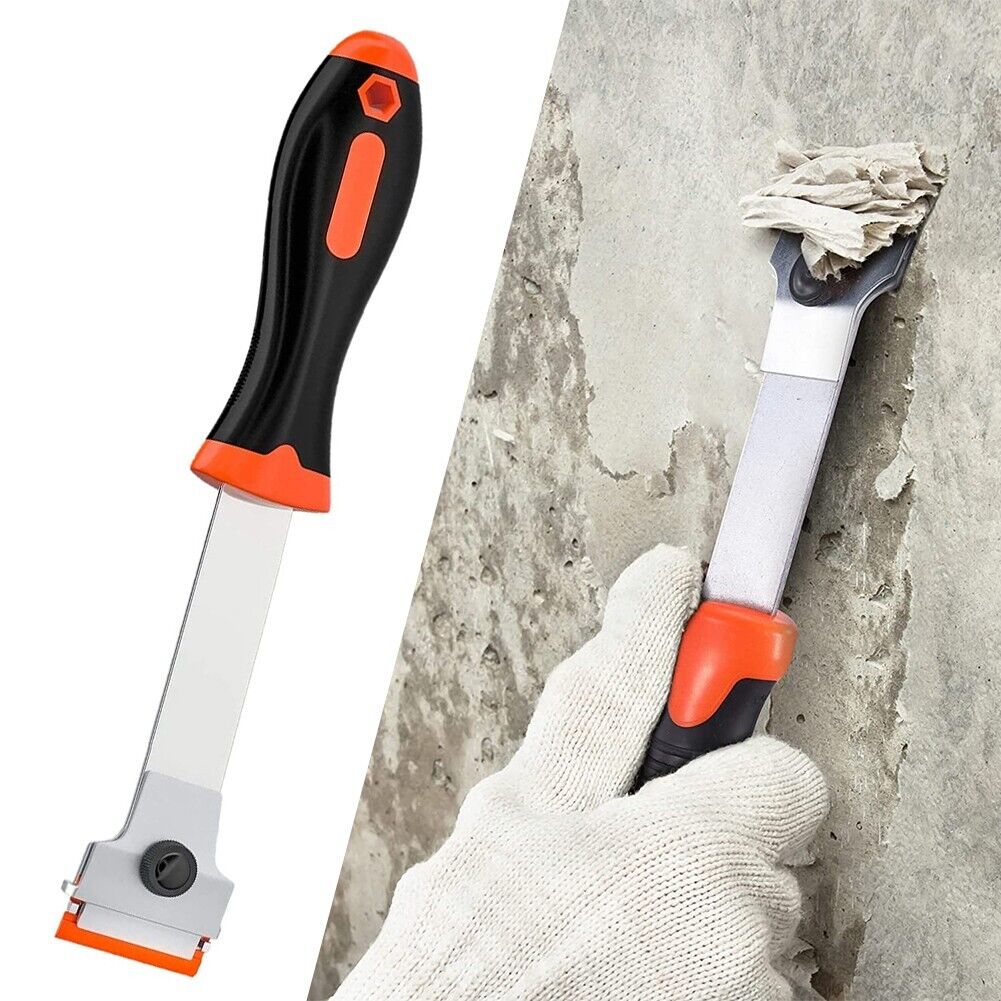 Scraper Razor Blade Paint Glue Remove/Adhesive Long Handled Scraper Tool 9.25In - Fresh Stock Dated February 2026
